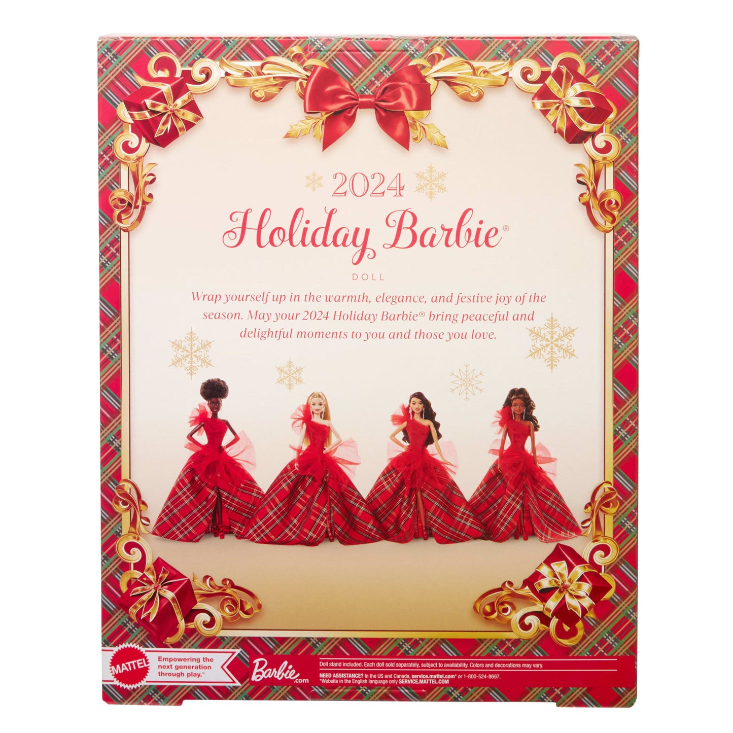Barbie-Poupée Barbie Joyeux Noël2024-Poupée de Collection