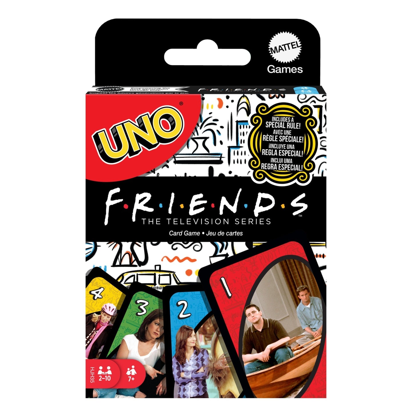 Uno Friends  Jeu de Cartes Pour Soirées de Jeu en Famille, Adultes