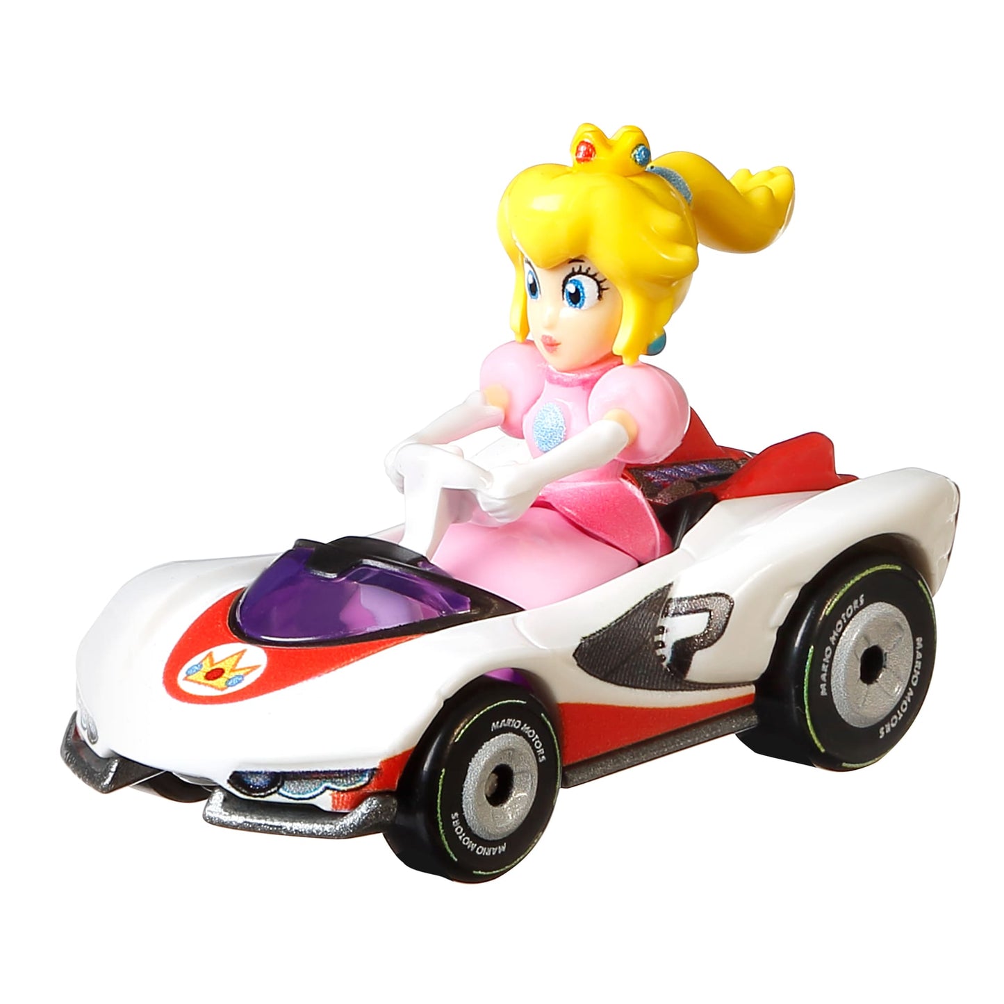 Hot Wheels Mario Kart Vehículo de Juguete Princesa Peach P-Wing