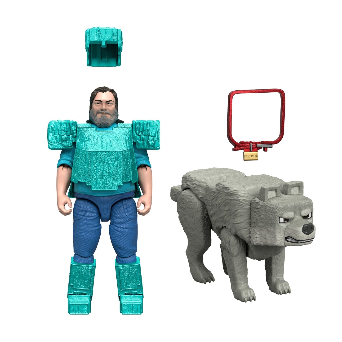 Minecraft – Coffret Figurines – Meilleur Ami Canin, 2 Fig. et 2 Acc.
