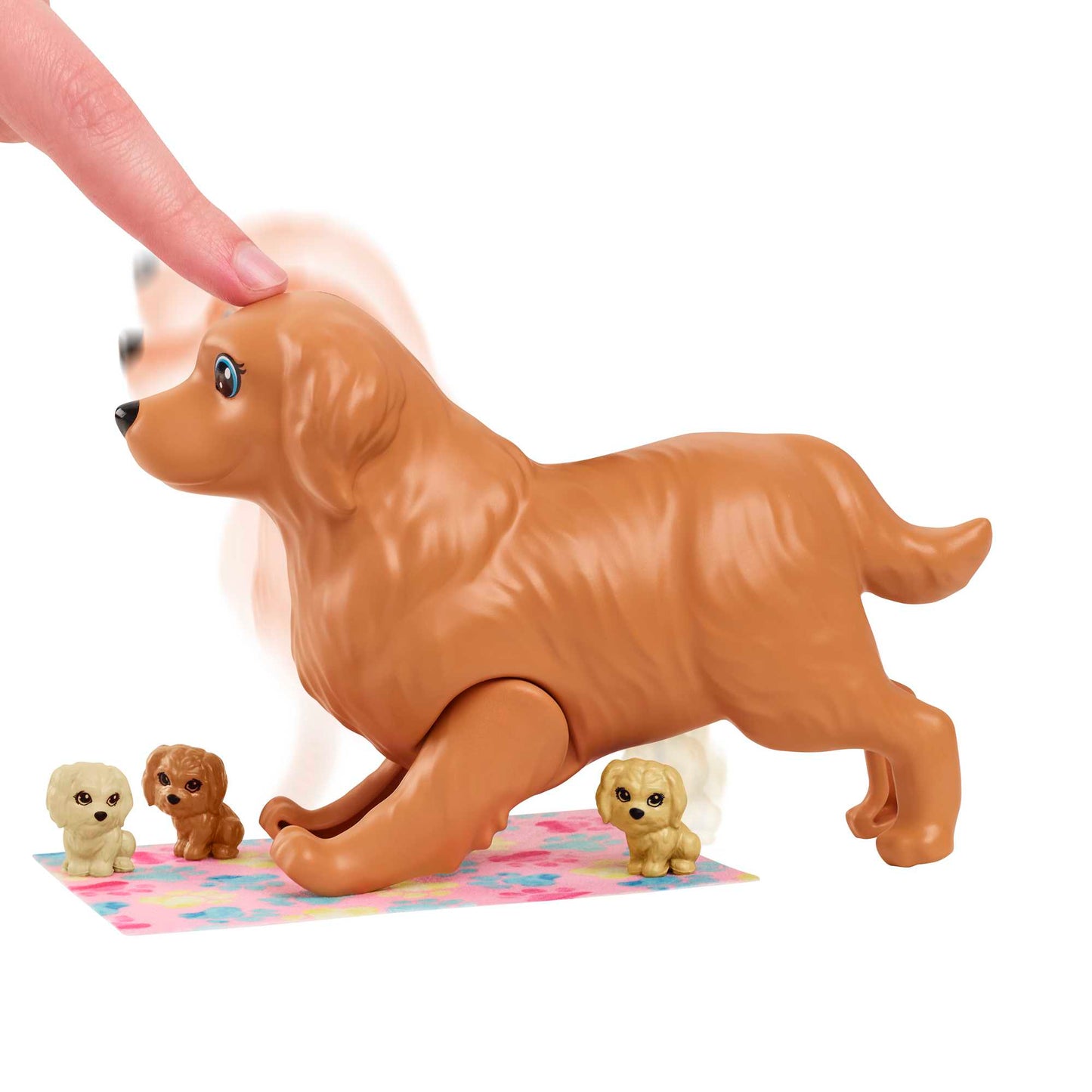 Barbie Conjunto de Brinquedo Cachorrinhos Recém-Nascidos Vestido Xadrez