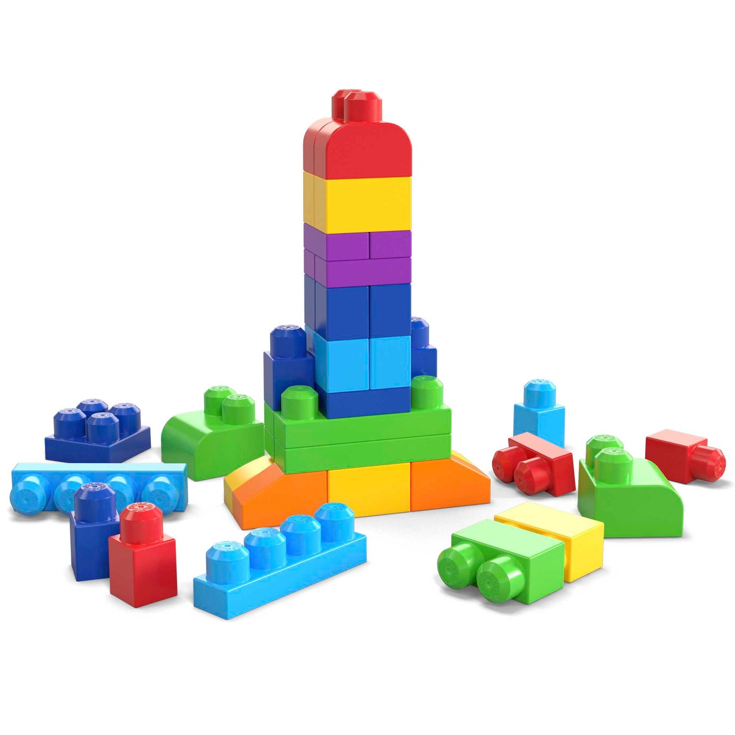 Mega Bloks Jogo de Construção Bolsa de Construção de 60 peças azul