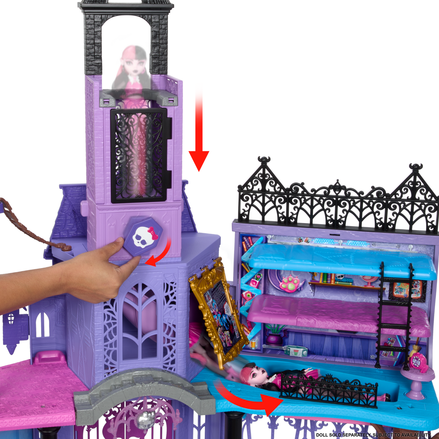 Monster High École des Fantômes, 35Éléments, Mobilier et Accessoires