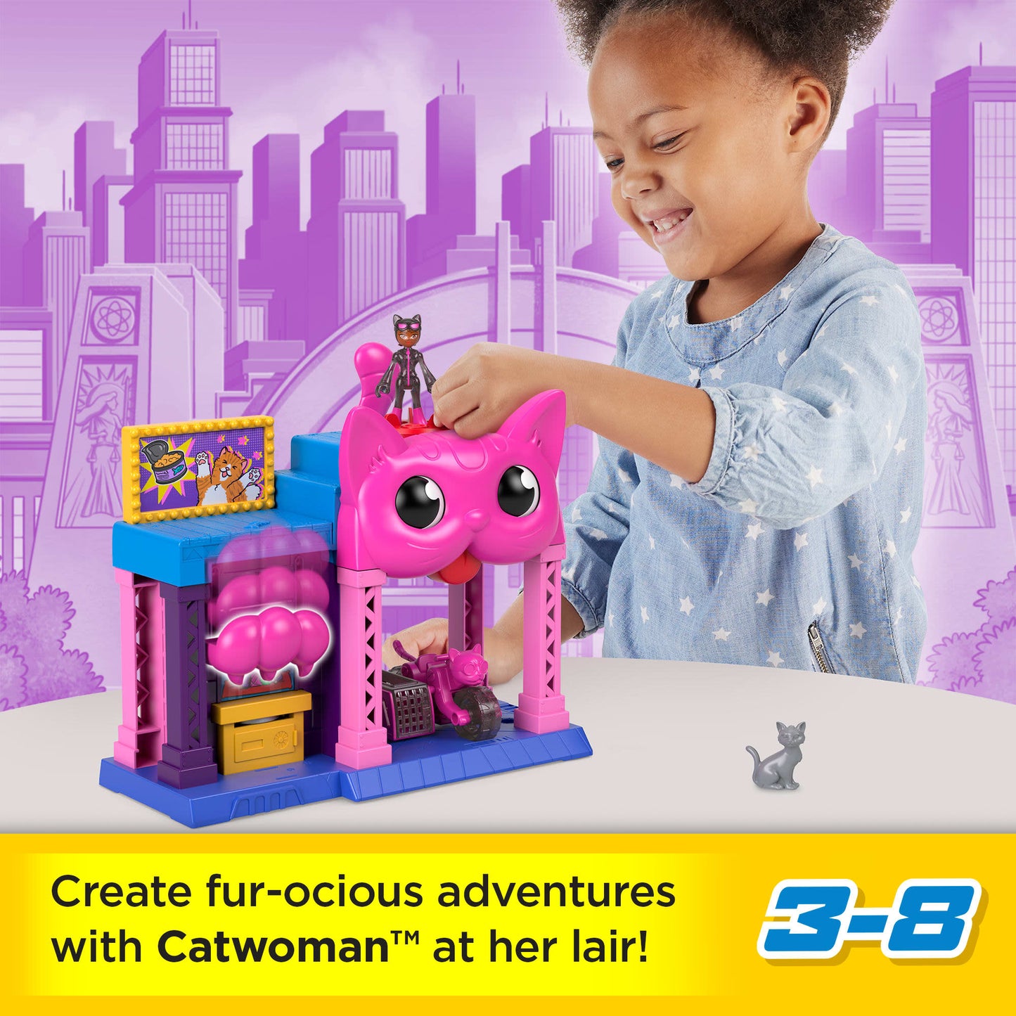 Imaginext DC Super Friends Catwoman Playhouse Playset With Figure & Accessories For Kids