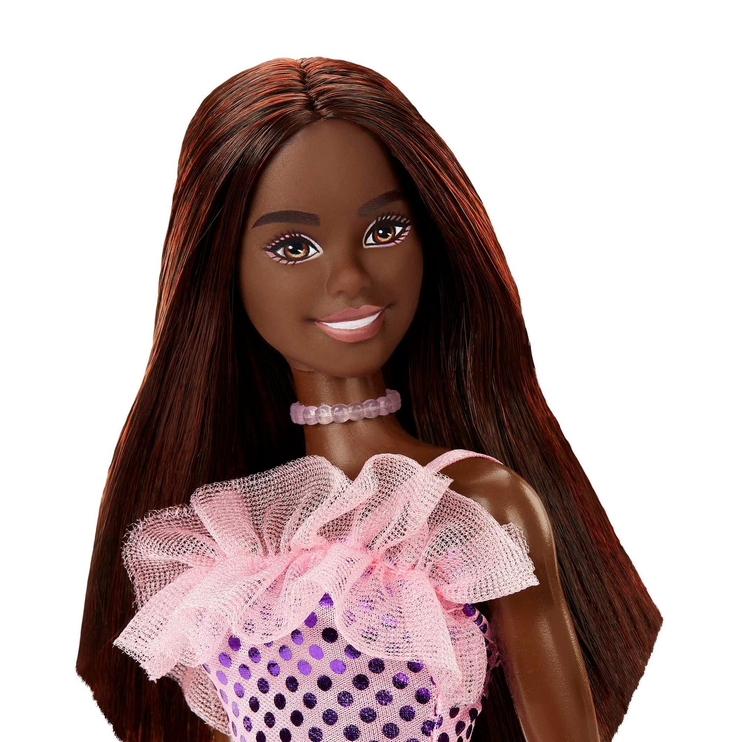 Barbie Fashion & Beauty Boneca Glitz Vestido de Noite Rosa