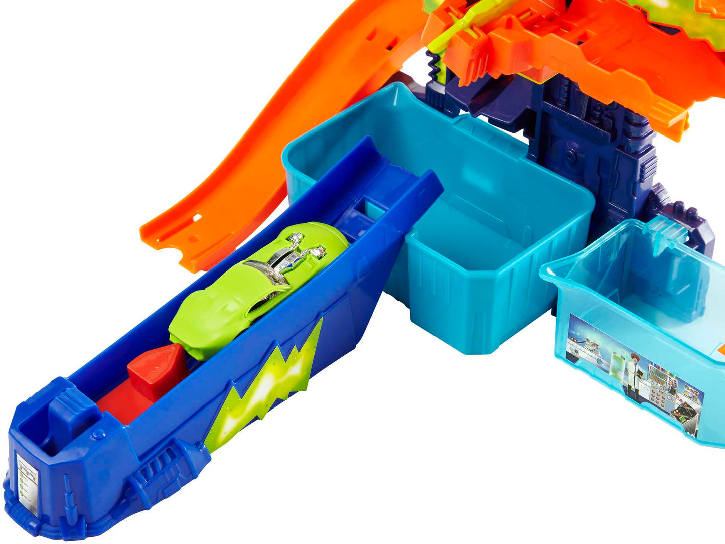 Hot Wheels City Pista de Brinquedo Color Shifters Laboratório Científico