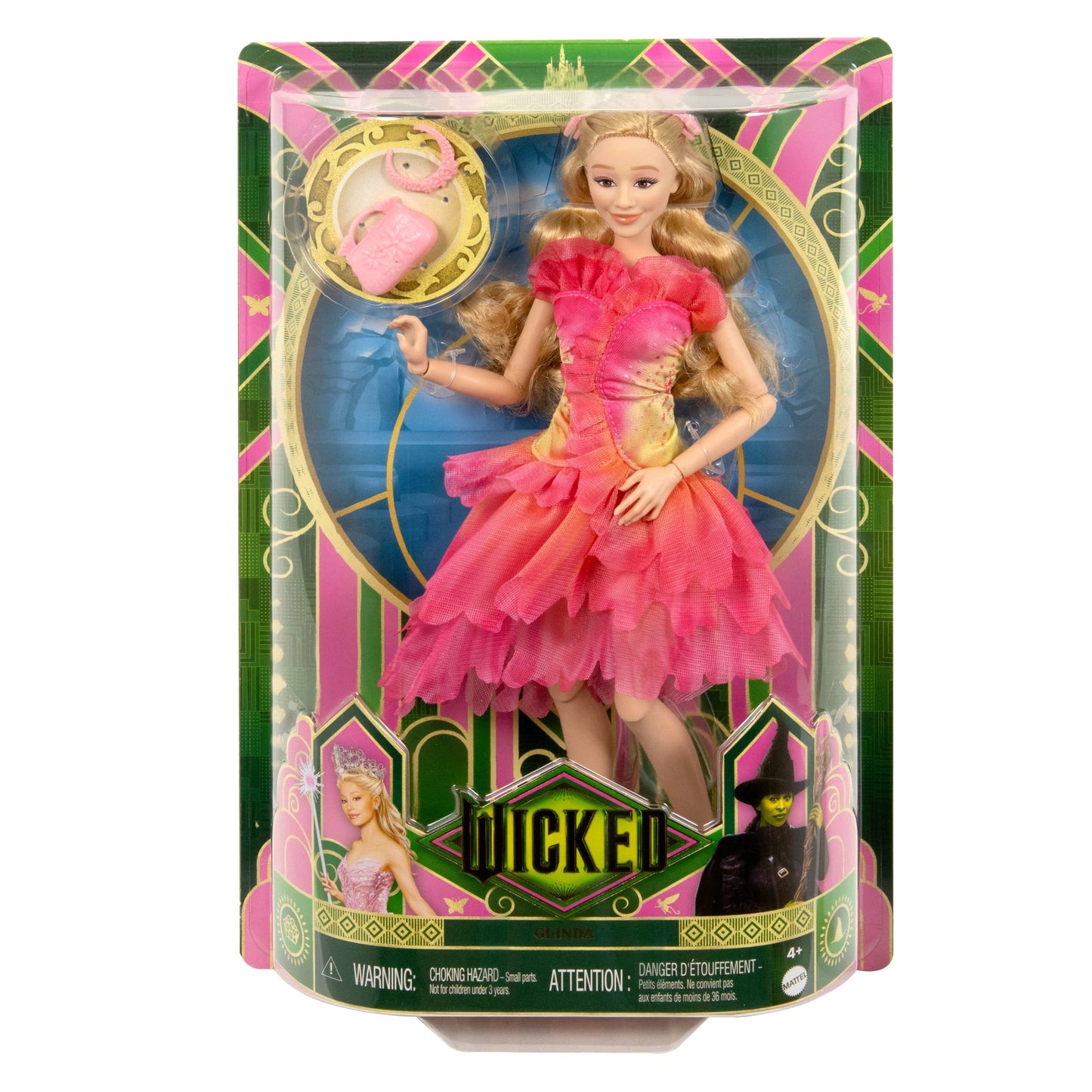 Universal Pictures Wicked Poupée Glinda Avec Accessoires et Habillages Amovibles
