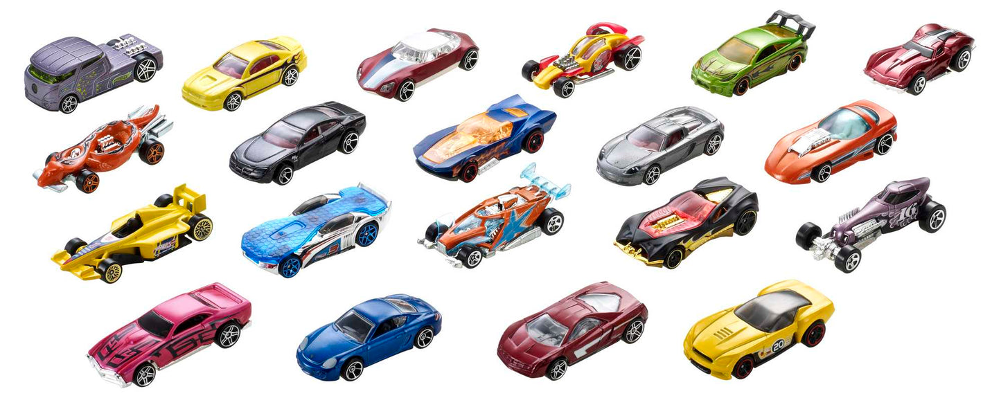 Hot Wheels Diecast Vehículo de Juguete Paquete Sorpresa de 20 Autos