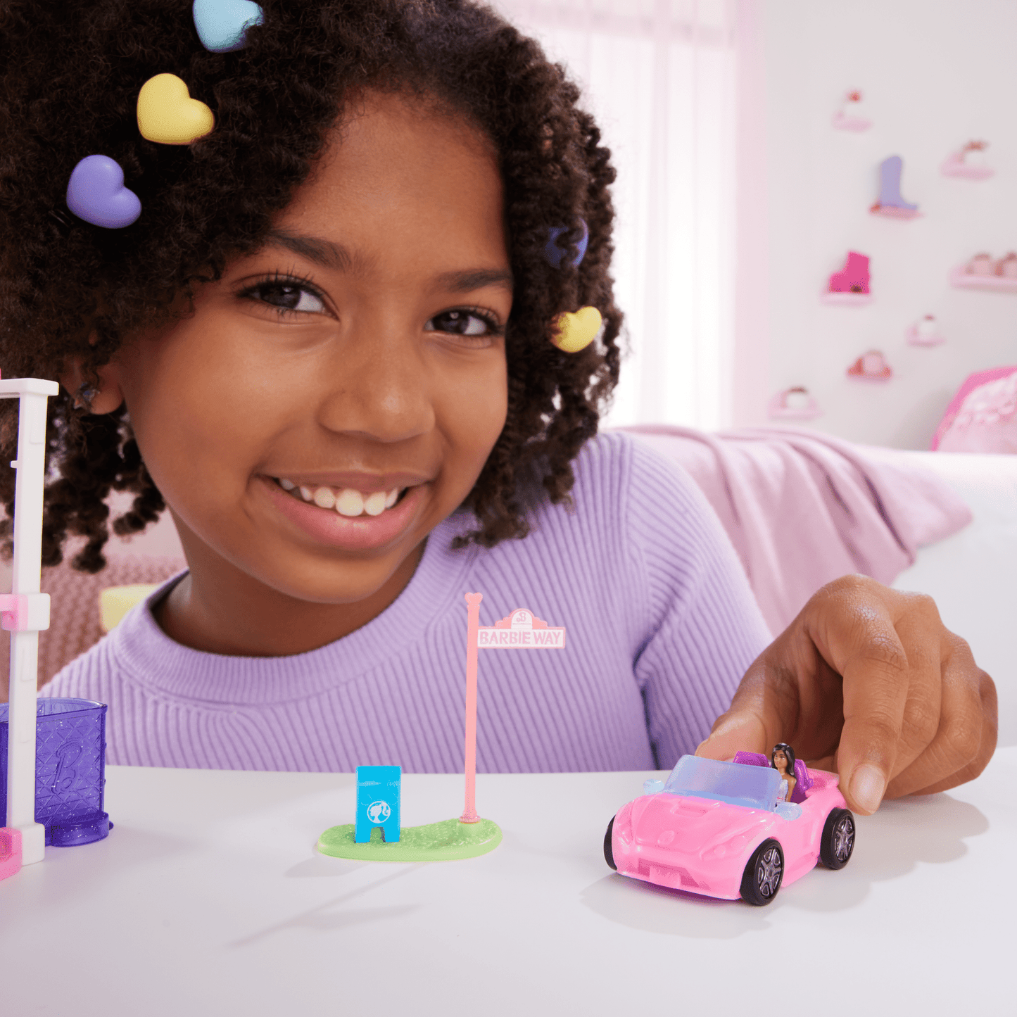 Barbie Mini BarbieLand Vehículo para Muñecas Convertible Rosa