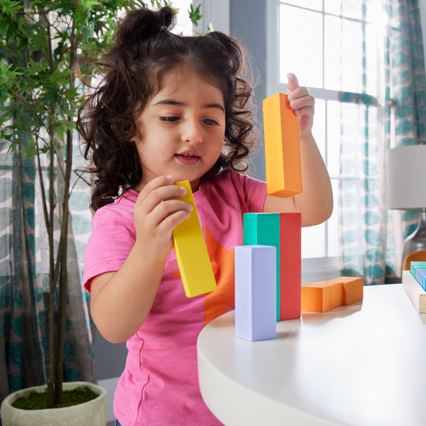 Fisher-Price  Blocs à Empiler en Bois, 65Éléments en Bois