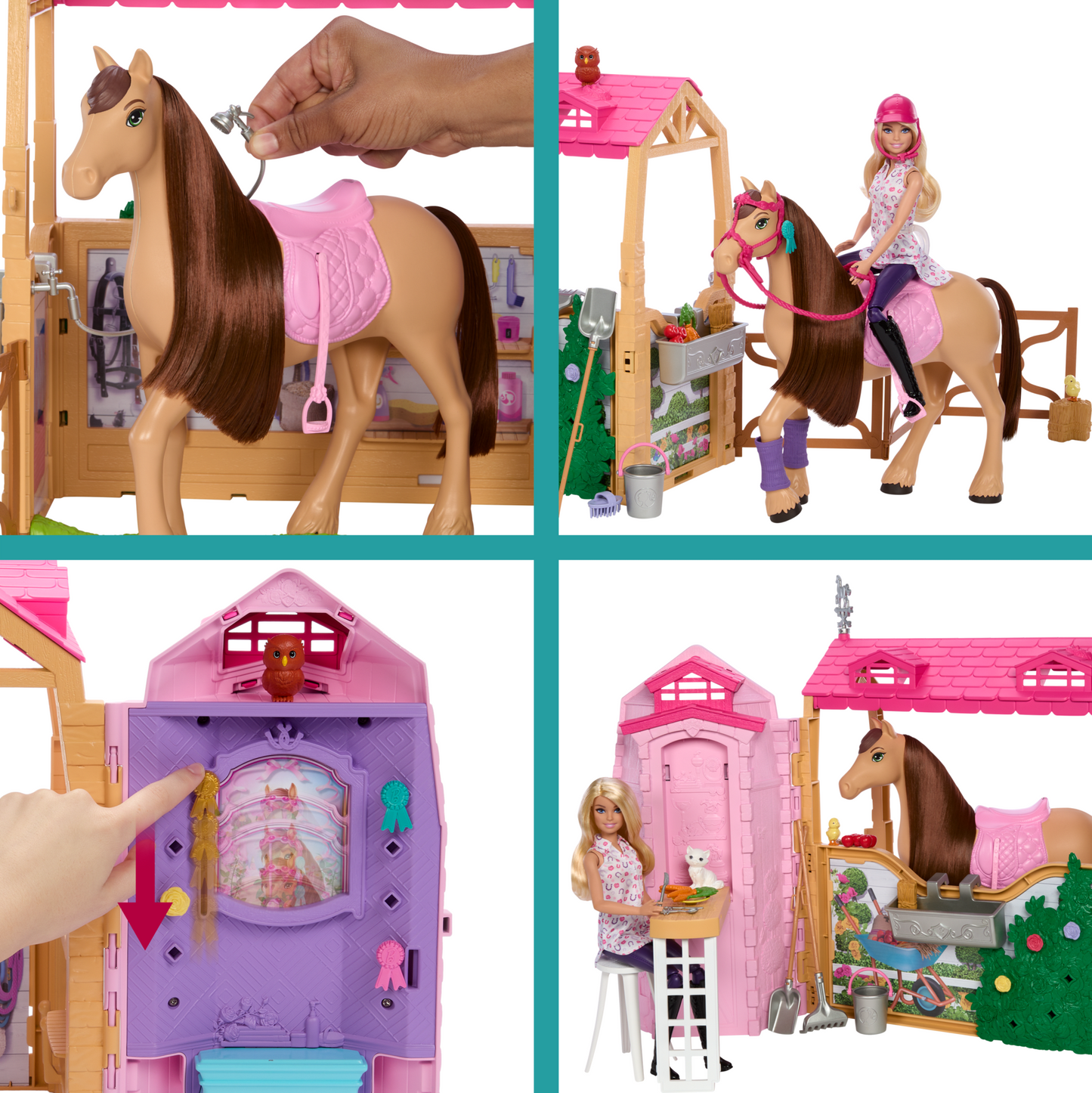 Barbie Detective La Gran Carrera de Caballos Set de Juego Establo de los Sueños