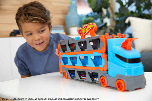 Hot Wheels City Pista de Juguete Remolque Pista de Carreras