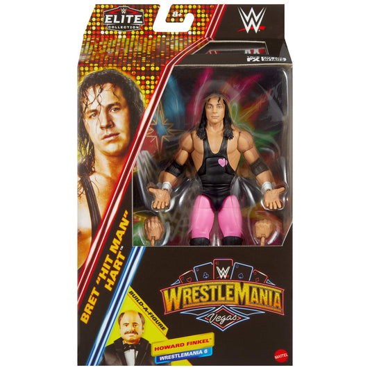 Wwe-Élite Wrestlemania-Bret Hart-Figurine Premium Live Event