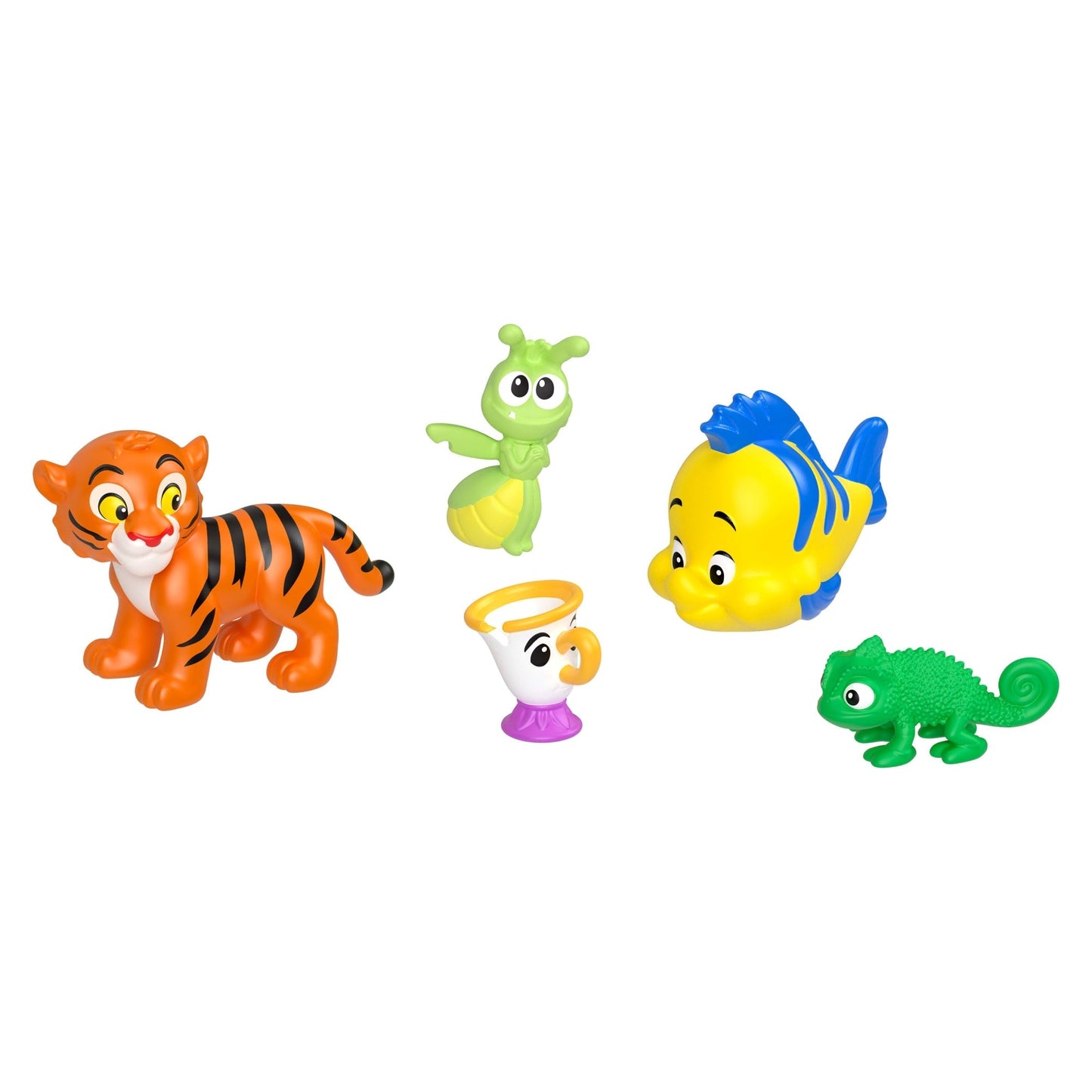 Disney Princess & Friends Set With 5 Small Dolls in Sparkling Outfits & 5 Friend Figures