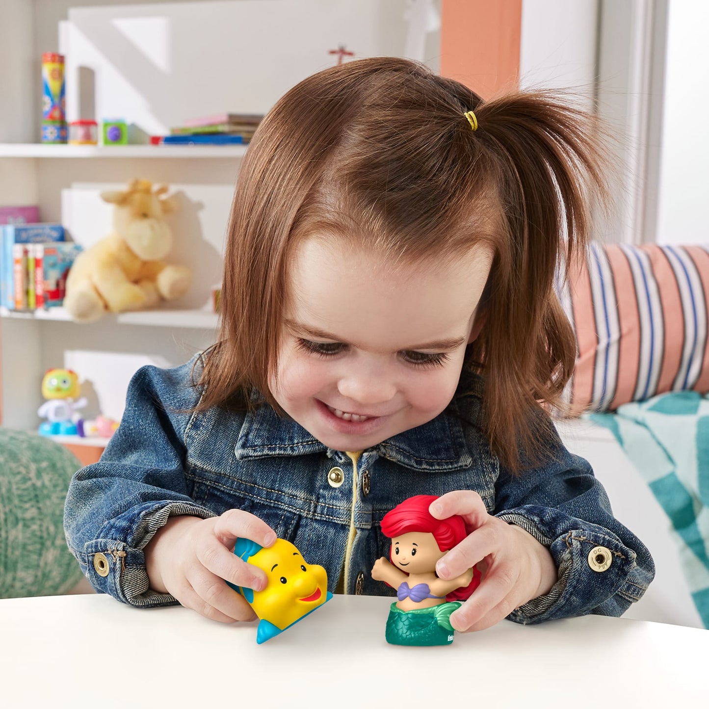 Little People Disney Princesa Juguete para Bebés Figuras de Ariel y Flounder
