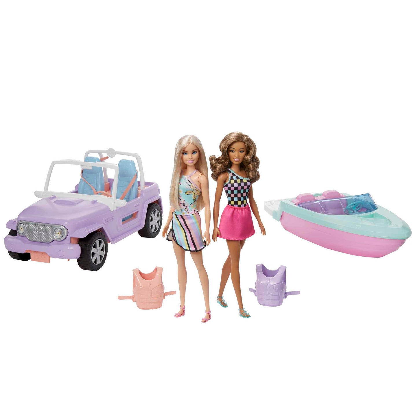 Barbie®  Coffret Véhicules et Poupées