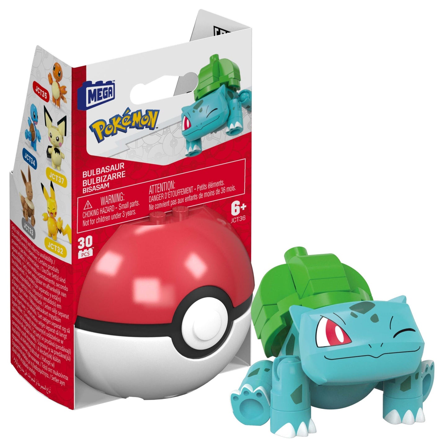 MEGA Pokémon Juguete de Construcción Pokébola Coleccionable Bulbasaur