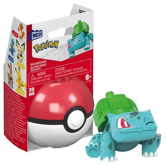 MEGA Pokémon Juguete de Construcción Pokébola Coleccionable Bulbasaur