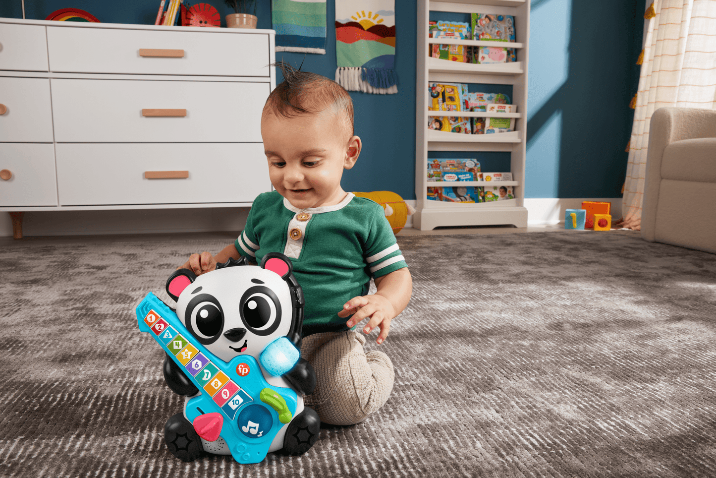 Fisher-Price Brinquedo para Bebês Esquadrão Musical Panda Vamos Contar Juntos
