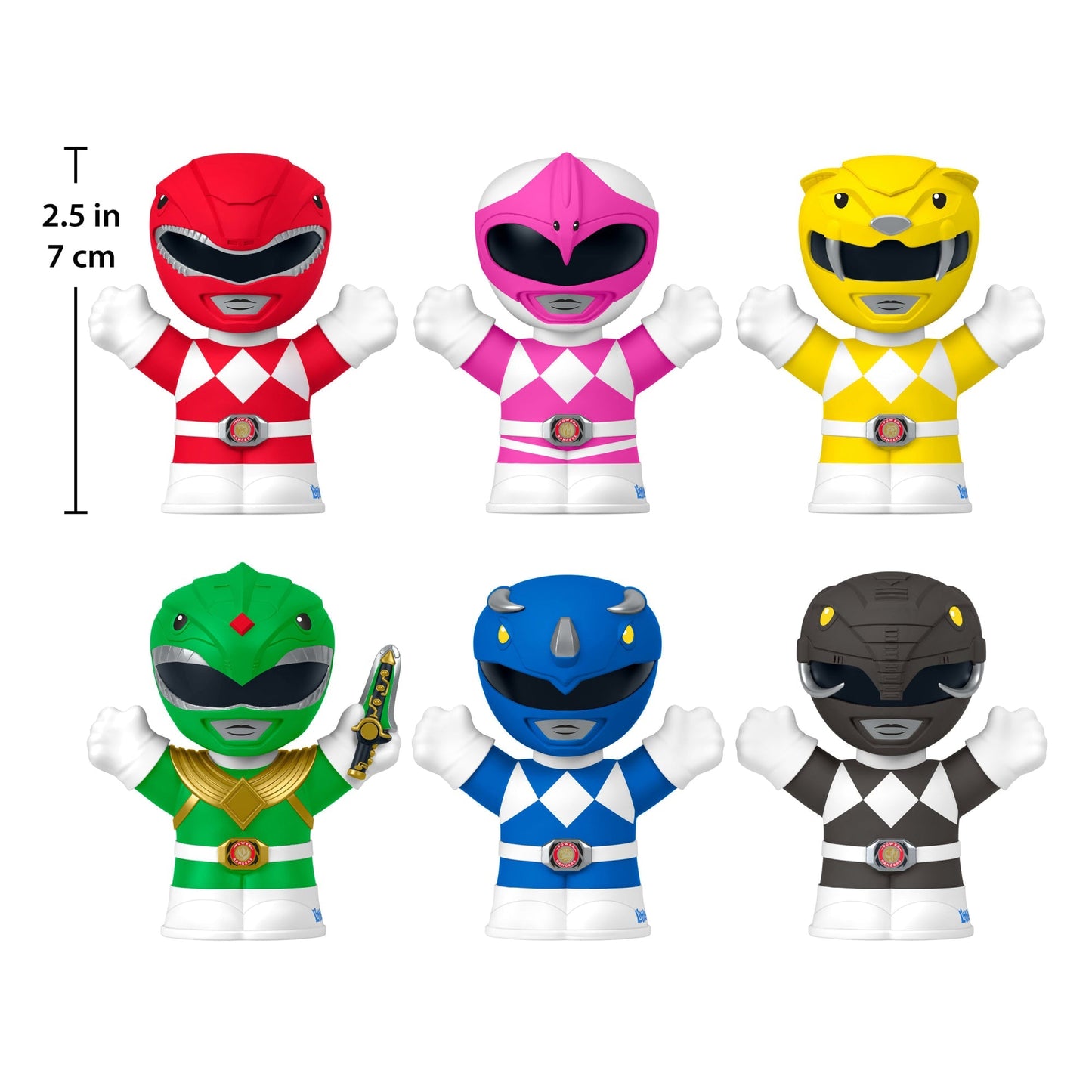 Little People Collector Power Rangers Special Edition Set For Adults & Fans, 6 Figures