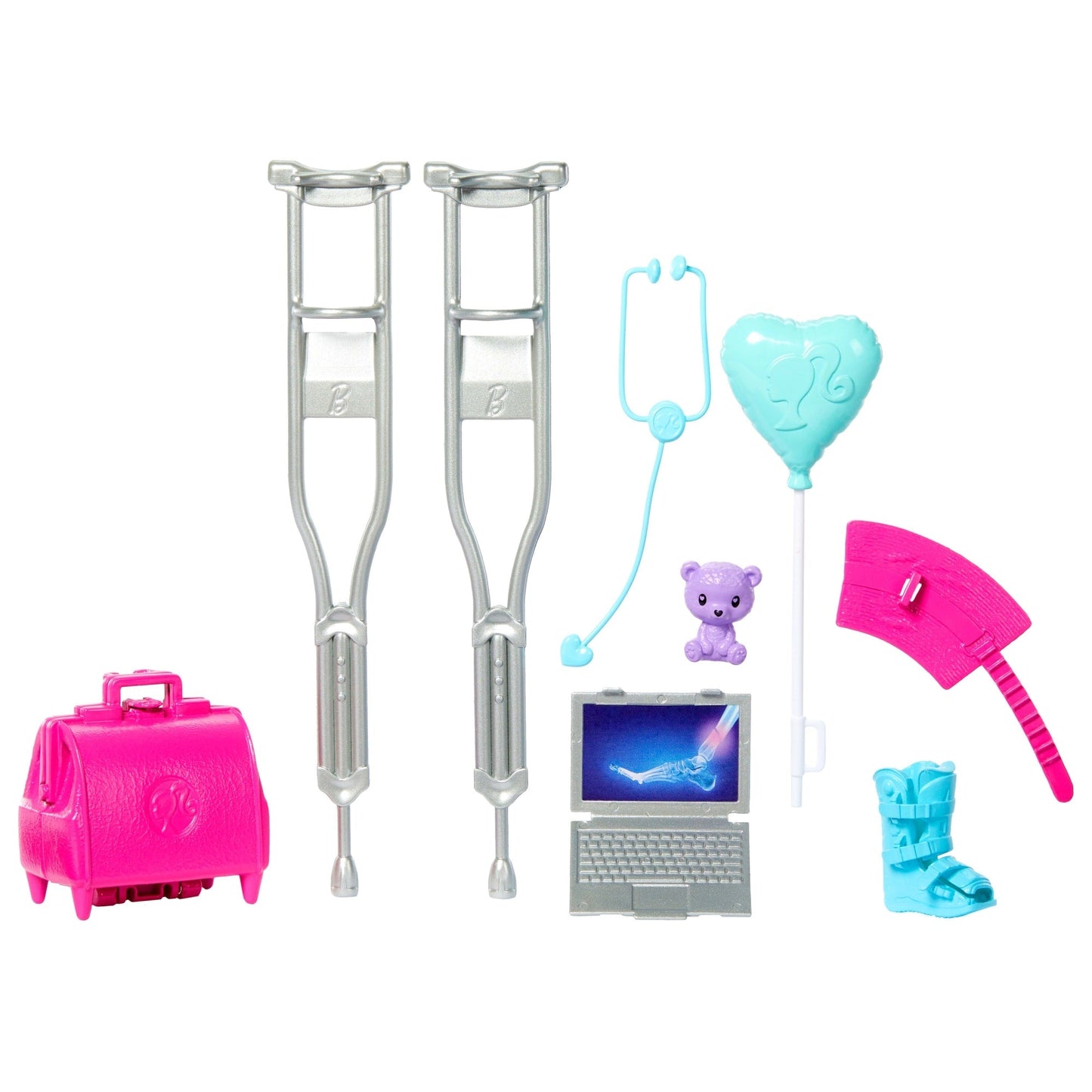 Barbie World  Coffret Médical, 10Accessoires Pour Poupée