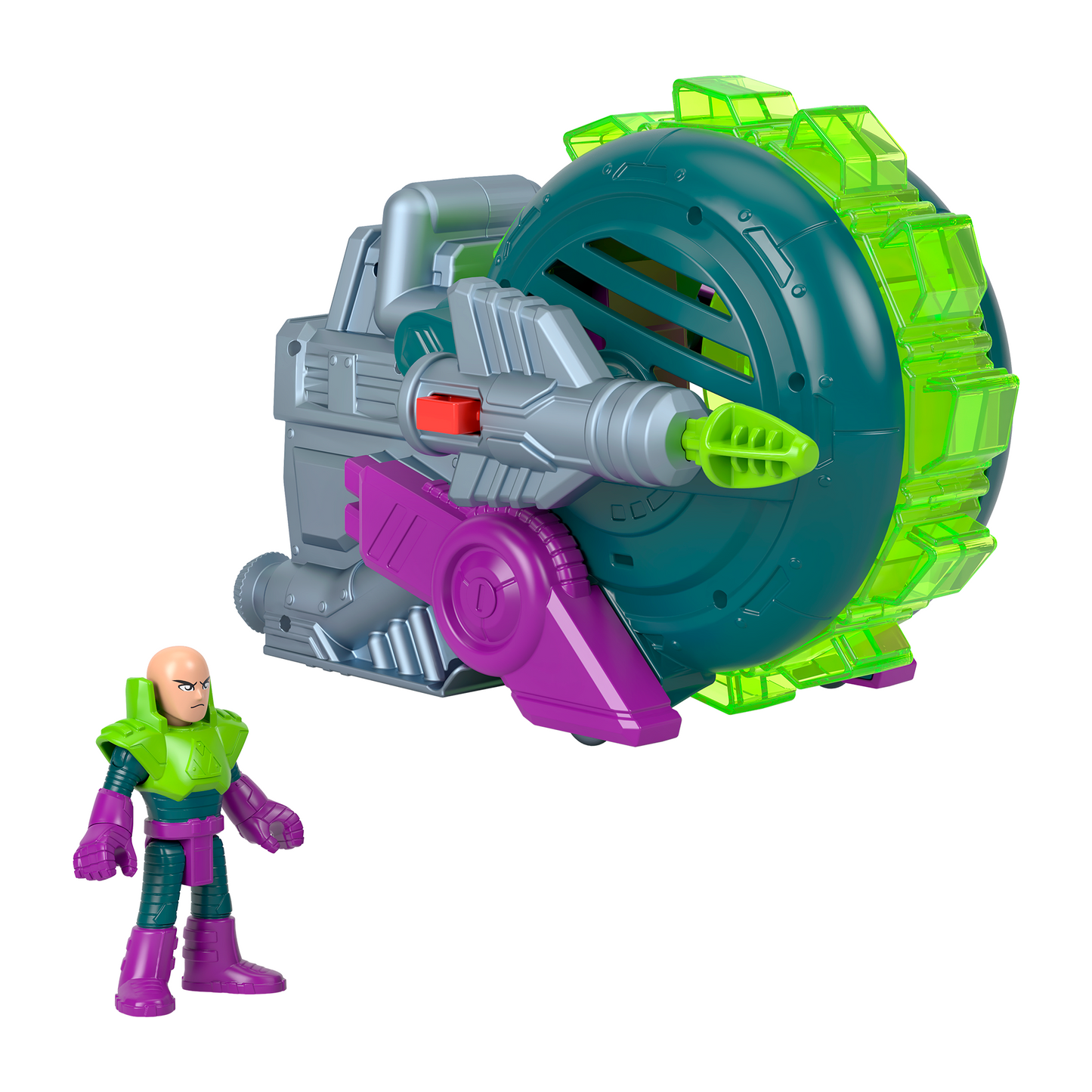 Imaginext DC Super Friends Lex Luthor Spinning Saw Vehicle & Figure Set For Preschool Kids