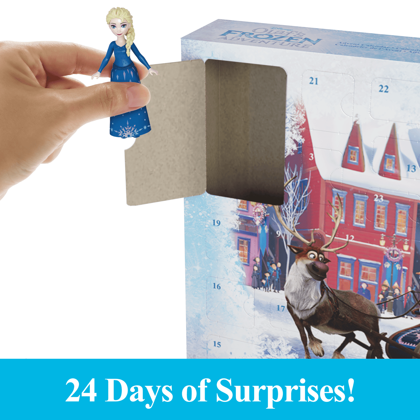 Disney Frozen 2025 Advent Calendar With 24 Days Of Surprise Toys, Including Anna & Elsa Small Dolls