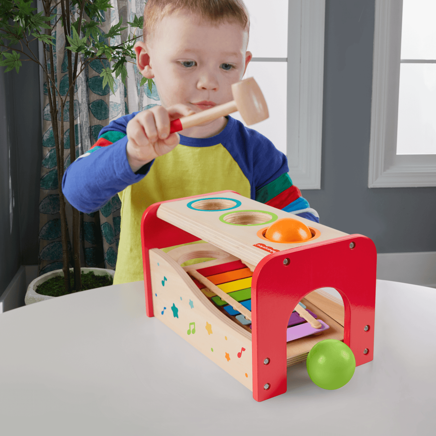 Fisher-Price® Xylophone Bim Bam, Instrument de Musique, 6 Éléments