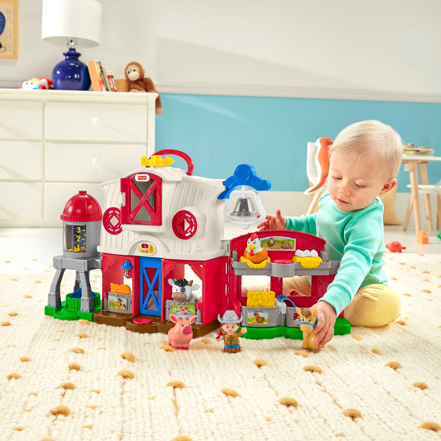 Little People Brinquedo para Bebês Cuidados com Animais de Fazenda
