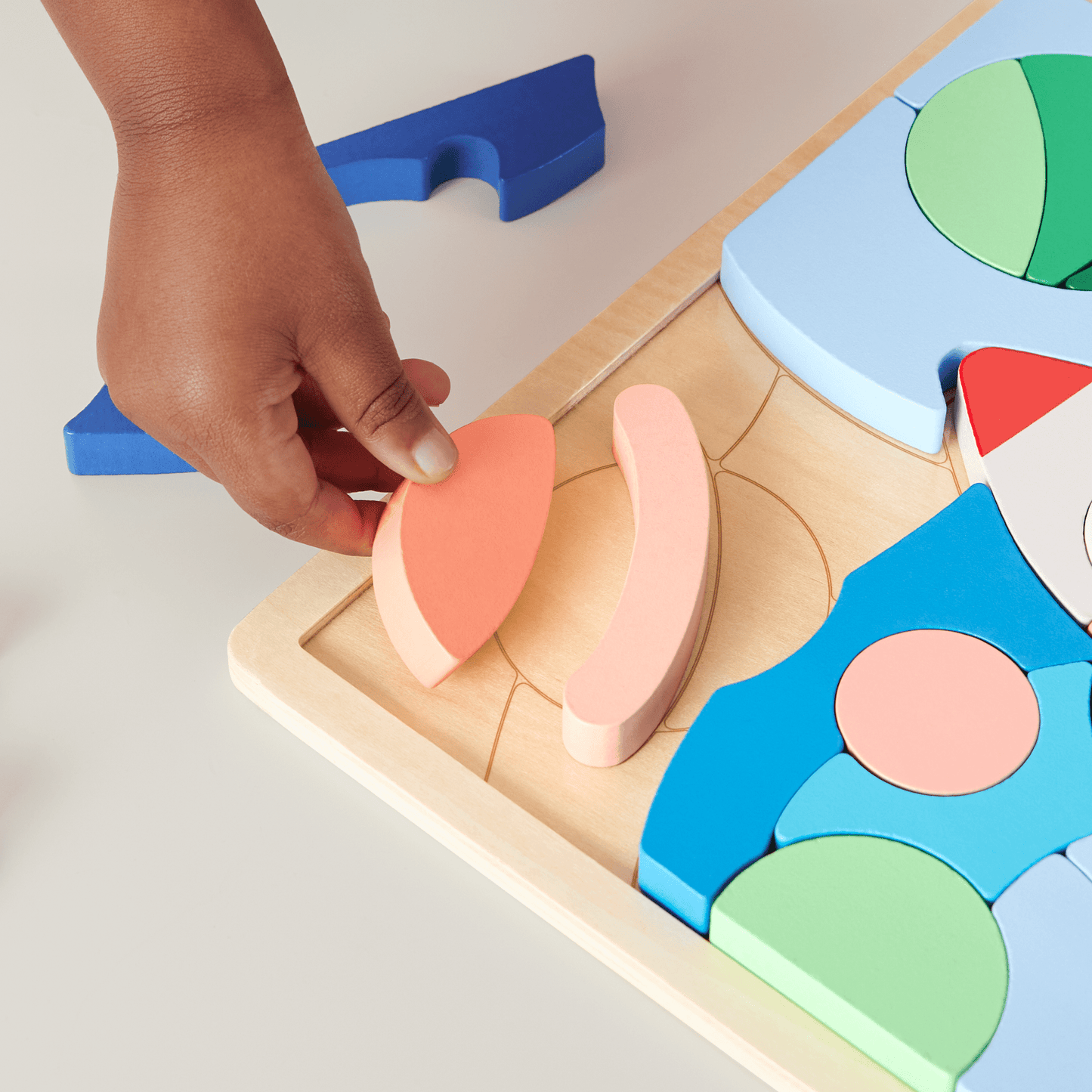 Fisher-Price  Casse-Tête de L’Espace en Bois, 42Éléments en Bois