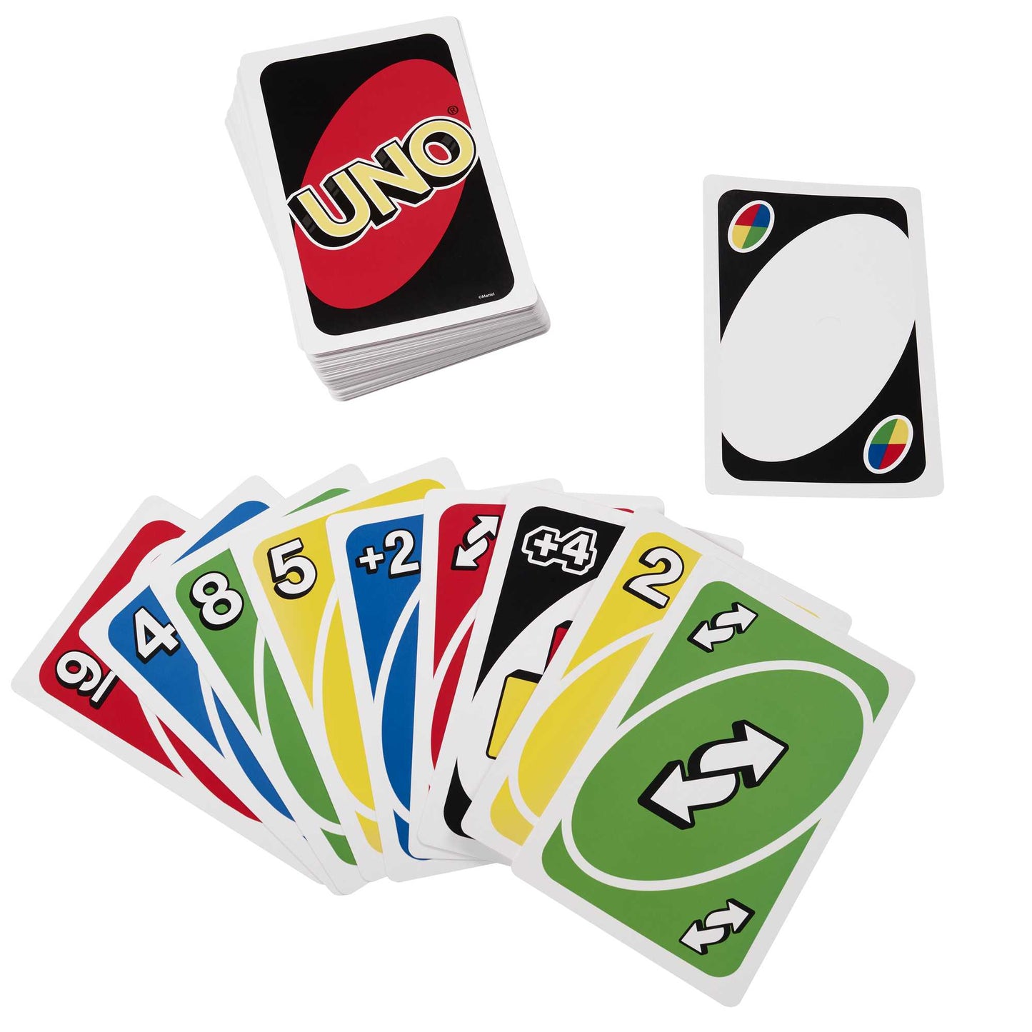 Jeu de Cartes Familial Uno Avec 108Cartes Géantes