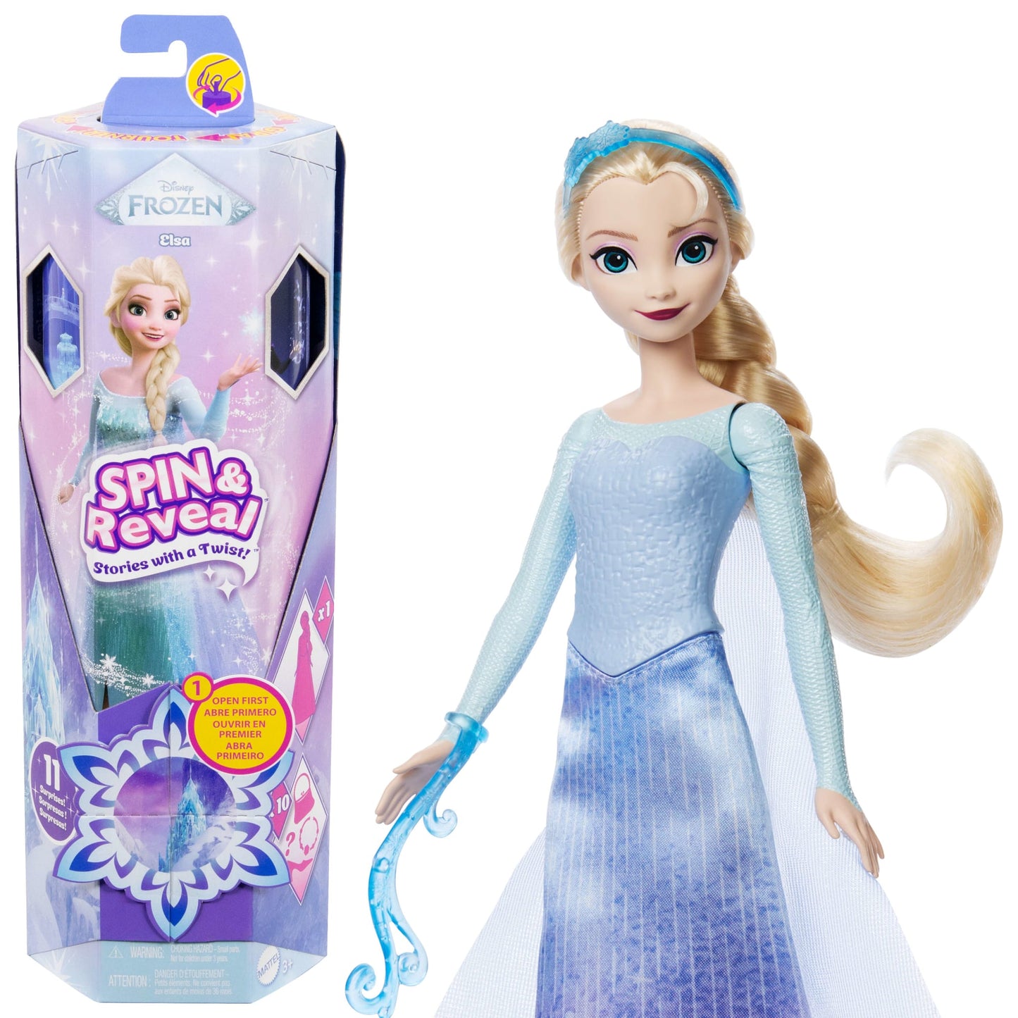 Disney  La Reine des Neiges  Spin & Reveal  Poupée Mode  Elsa