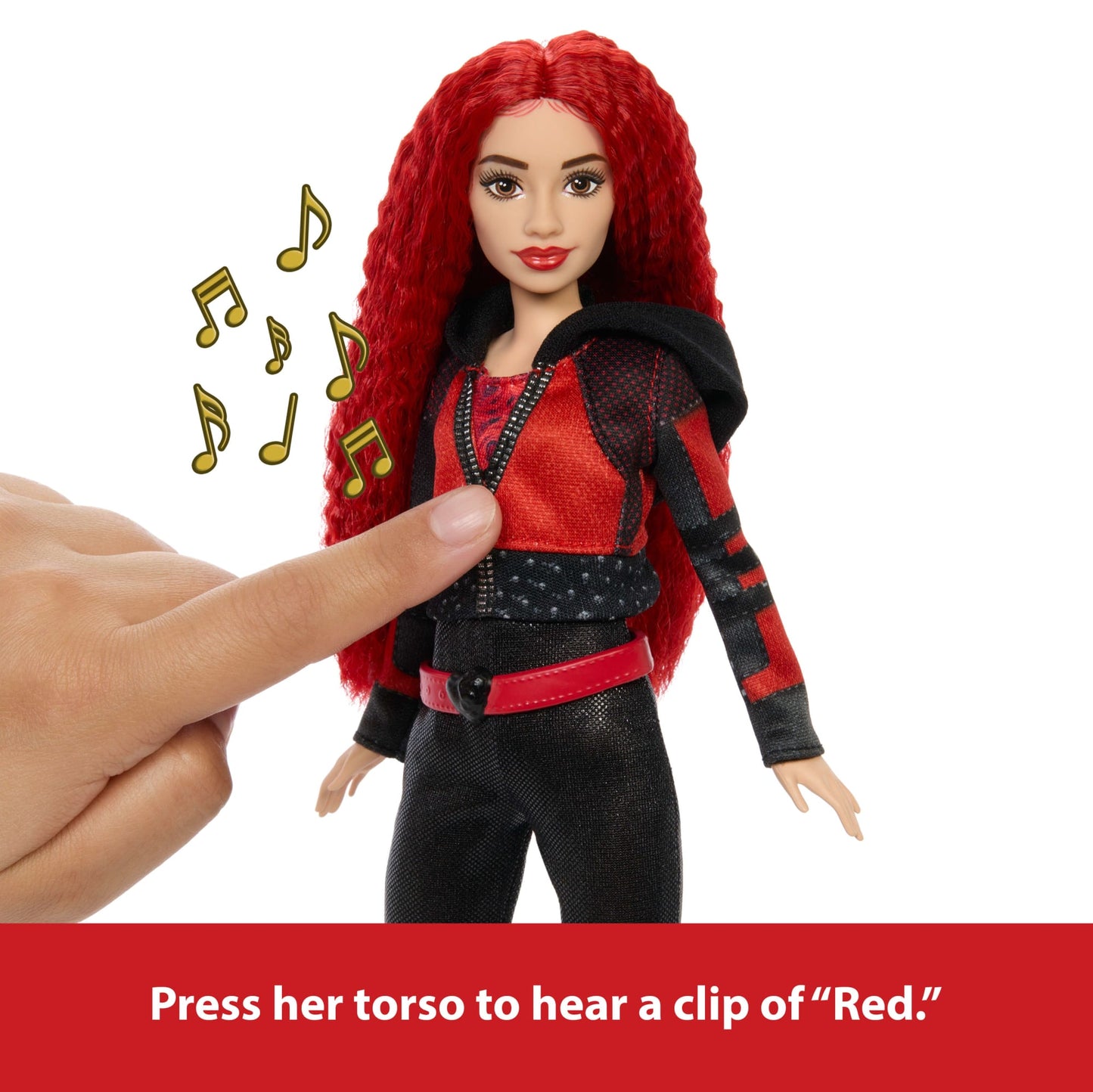 Disney Descendants: The Rise Of Red Doll – Singing Red Doll With Movie-Inspired Clothes & Accessories, Sings “Seeing Red”