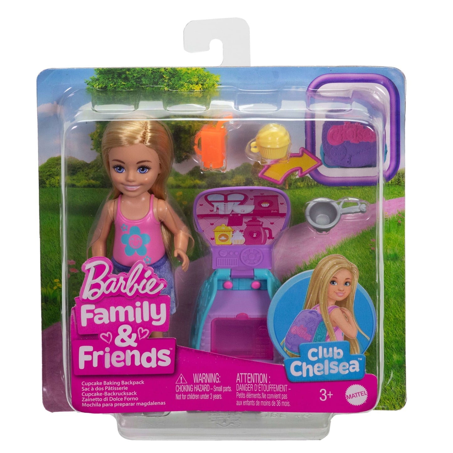 Barbie Boneca Chelsea Mochila de Cupcakes