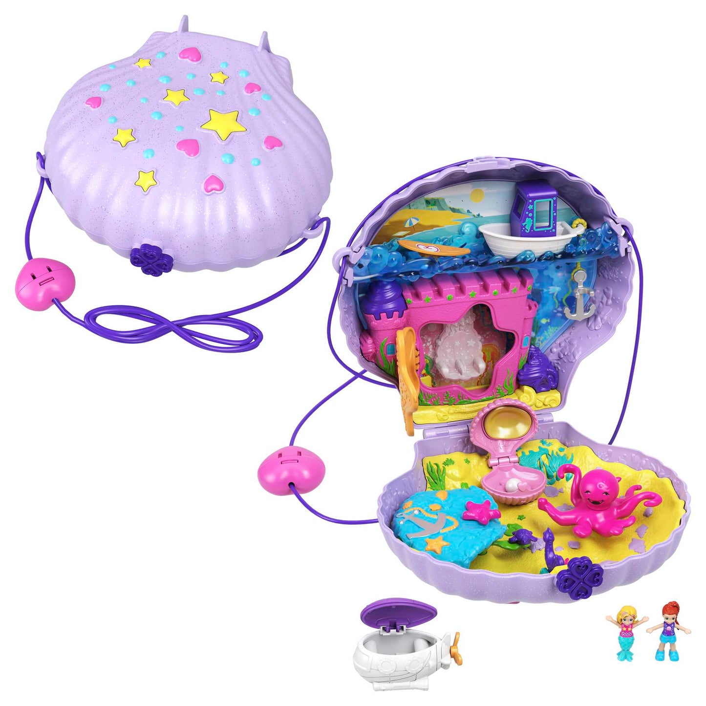 Coffret de Jeu Compact La Sacoche Coquillage Magique Polly Pocket™