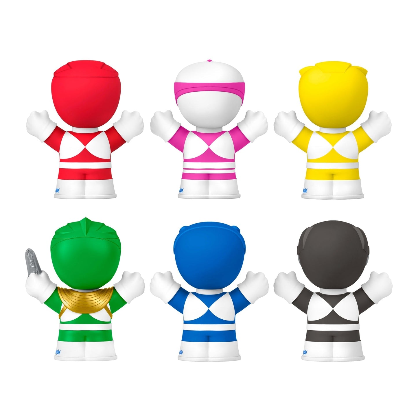 Little People Collector Power Rangers Special Edition Set For Adults & Fans, 6 Figures