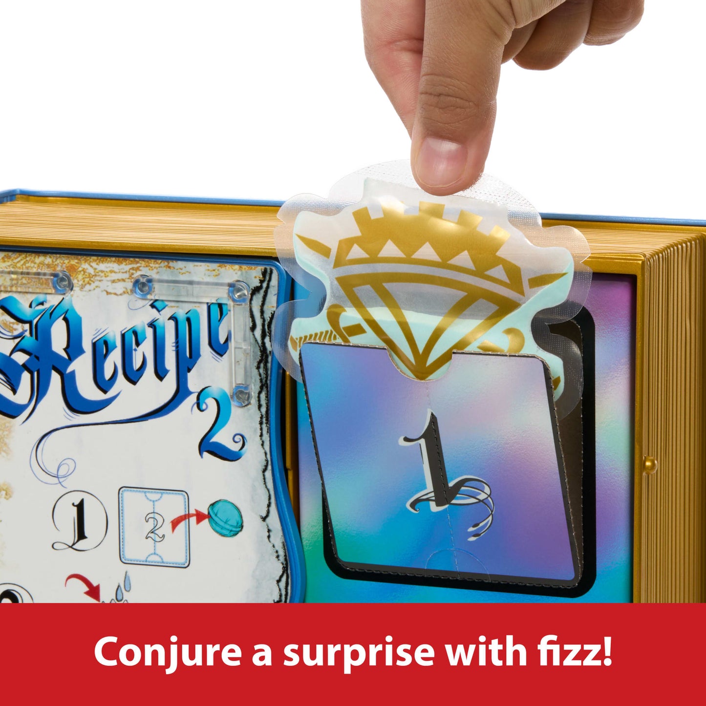 Disney Descendants: The Rise Of Red  The Sorcerer's Cookbook With Doll, Fizz, Slime & Doll Reveal Surprises
