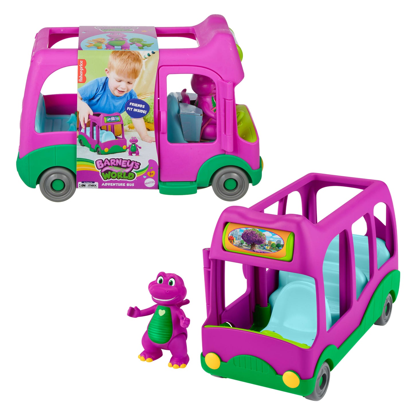 Barney Vehículo de Juguete Autobús de Aventuras