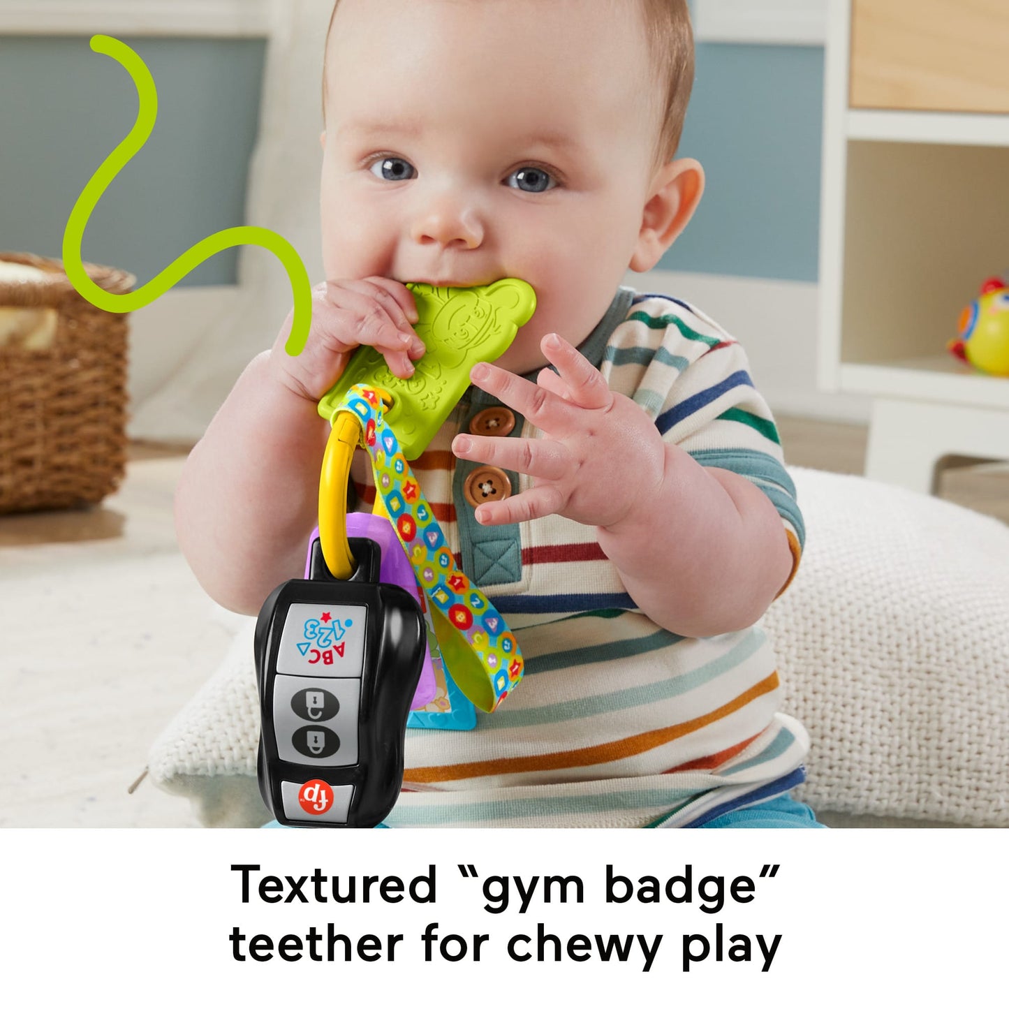 Fisher-Price Laugh & Learn Play & Go Activity Keys Baby & Toddler Musical Learning Toy