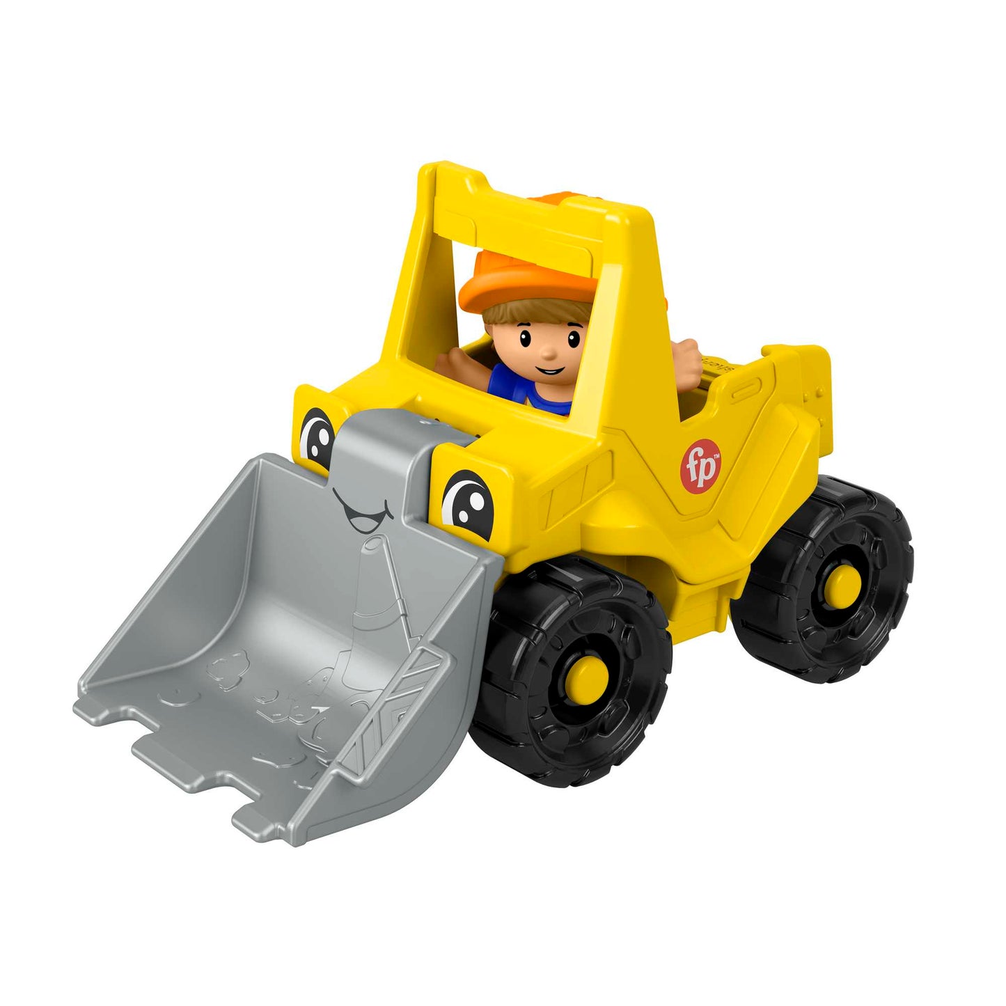 Fisher-Price Little People Bulldozer Construction Toy & Figure Set For Toddlers, 2 Pieces
