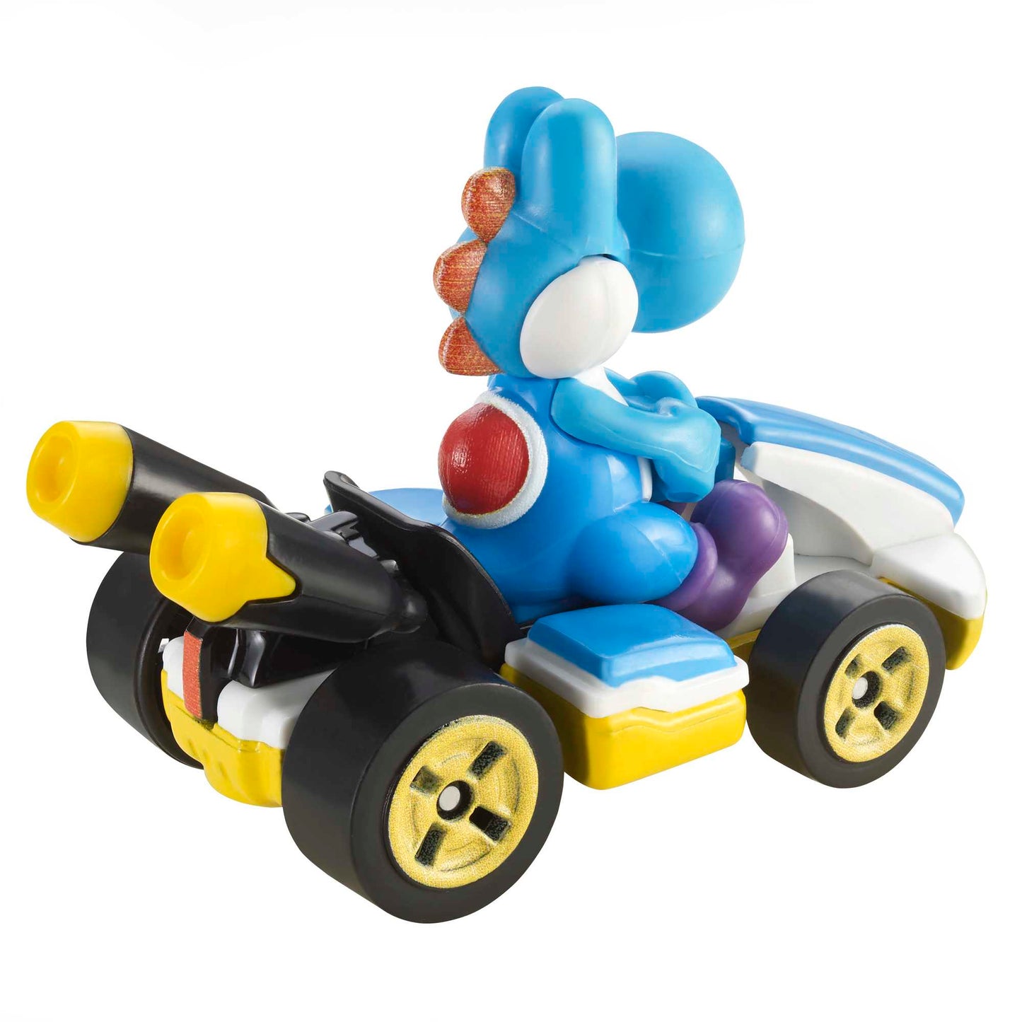 Hot Wheels Mario Kart Vehículo de Juguete Yoshi Azul Claro Estándar Kart