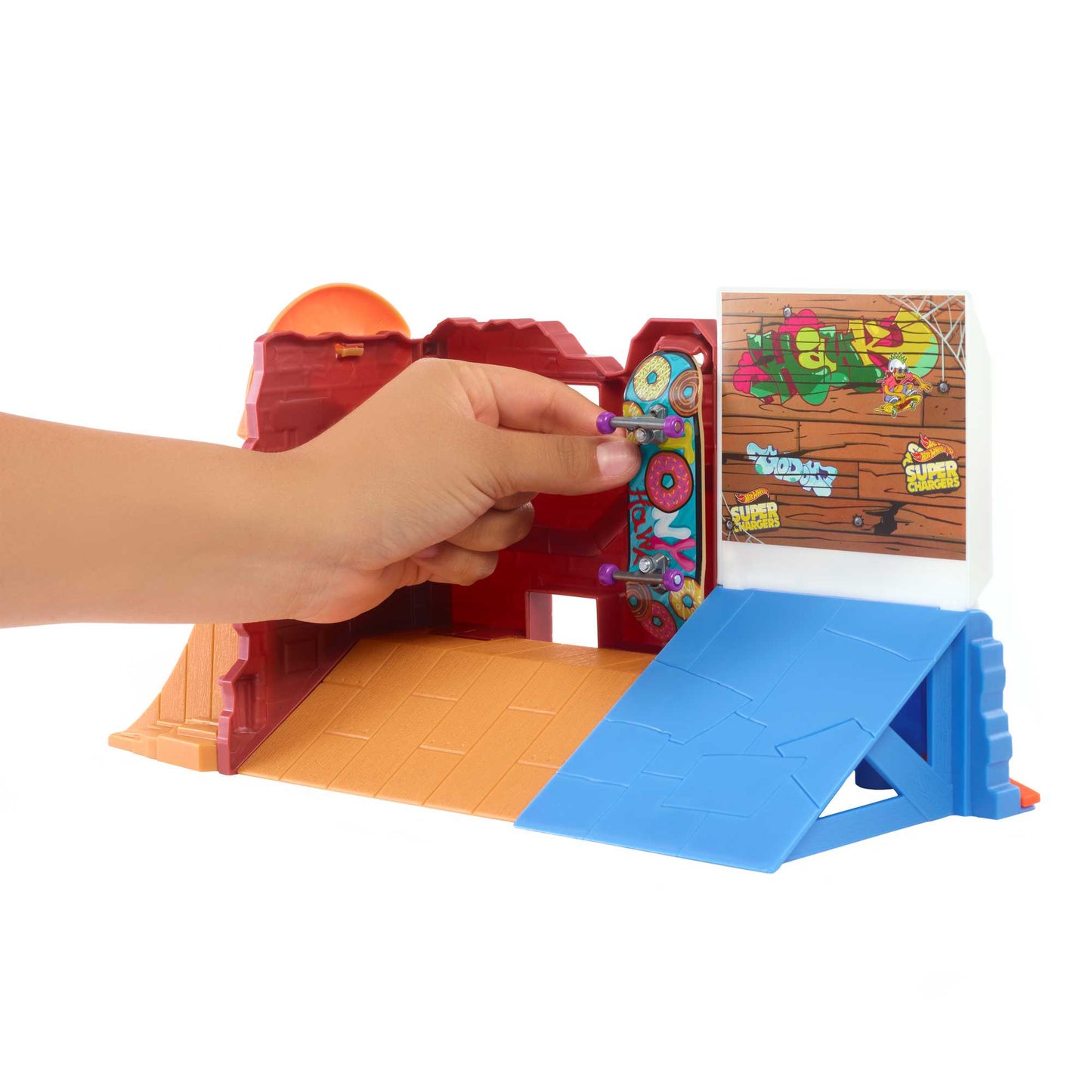 Hot Wheels Skate Pista de Juguete Set Tienda de Dona