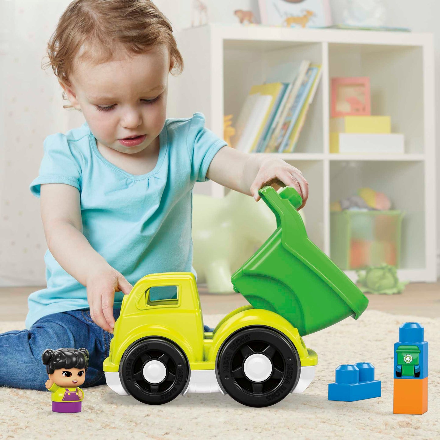 Mega Bloks Juguete de Construcción Pequeño Vehículo de Reciclado