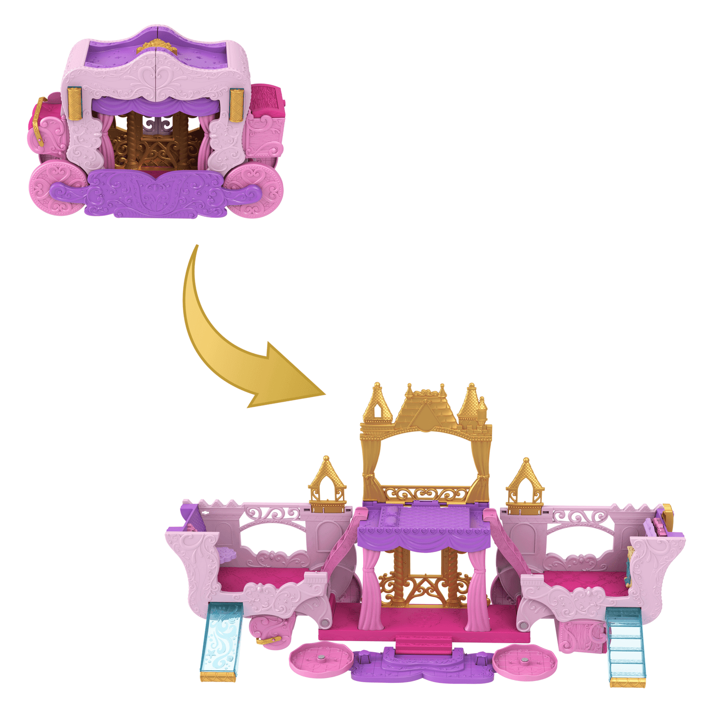 Princesses Disney-Calèche et Château-Coffret Avec Poupée Aurore