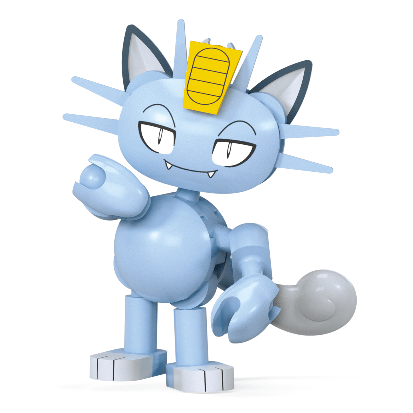 Mega  Pokémon  Figurine Articulée  Miaouss D’Alola, 28Pièces