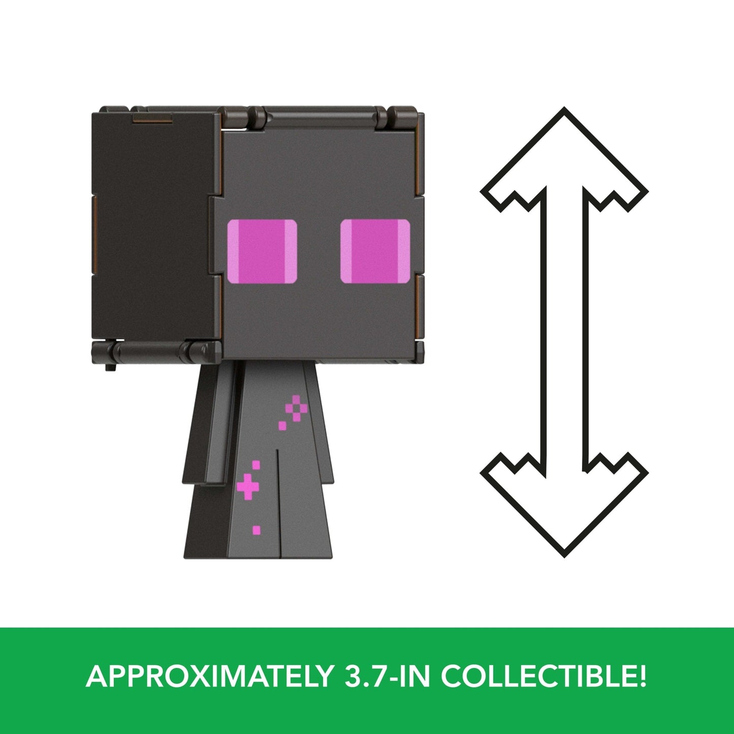 Minecraft Flippin’ Figs Figures Collection, 2-in-1 Fidget Play, 3.75-in Scale & Pixelated Design (Characters May Vary)