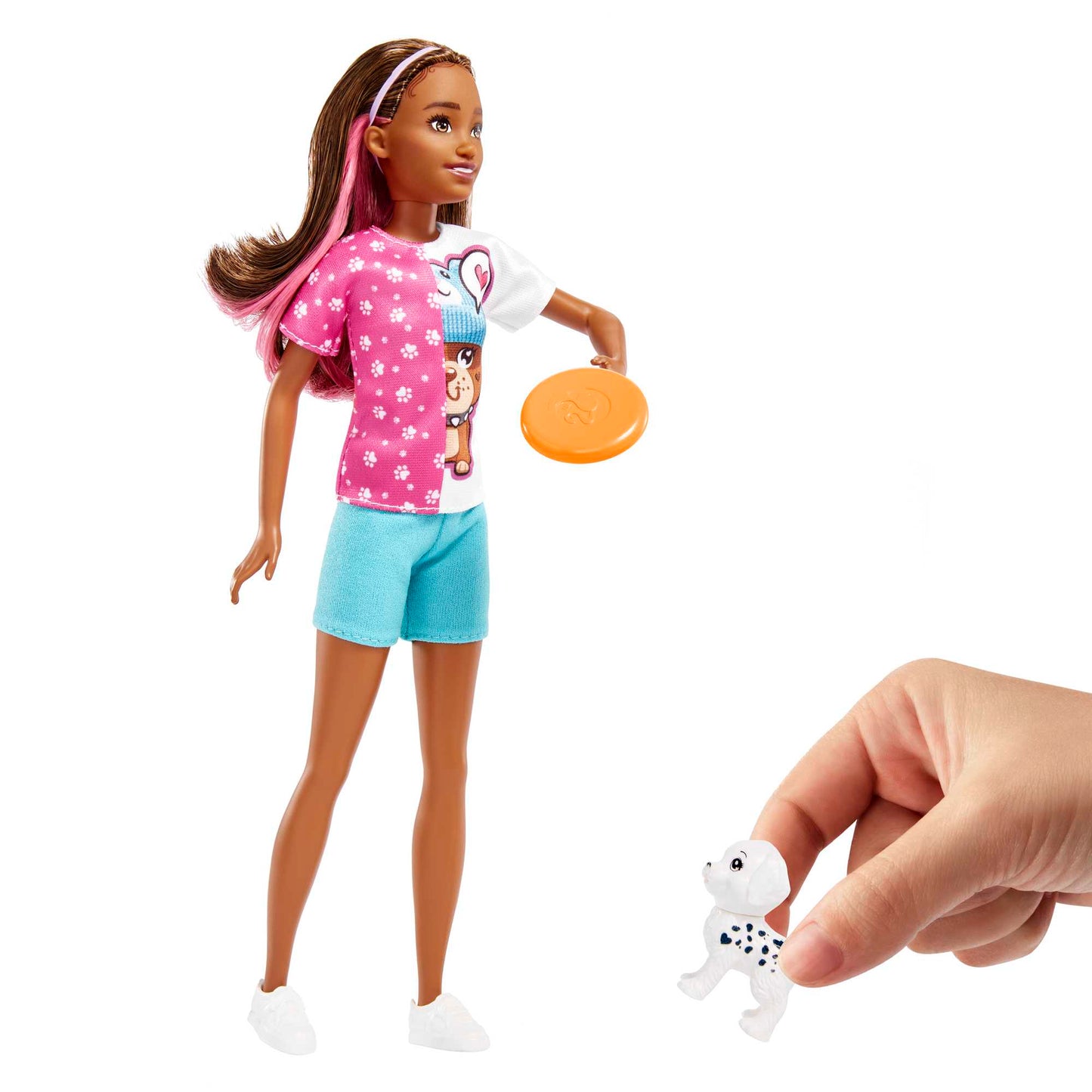 Barbie Toys, Skipper Doll And Dog Walker Set With Puppy And Accessories, First Jobs