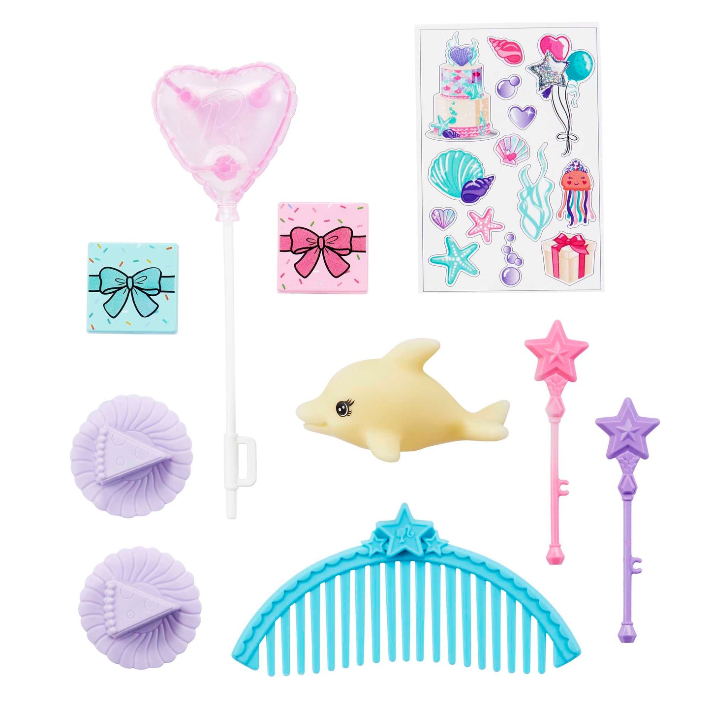 Barbie Mermaid Doll Ultimate Gift Set With 3 Dolls, Sticker Sheet & Party Accessories