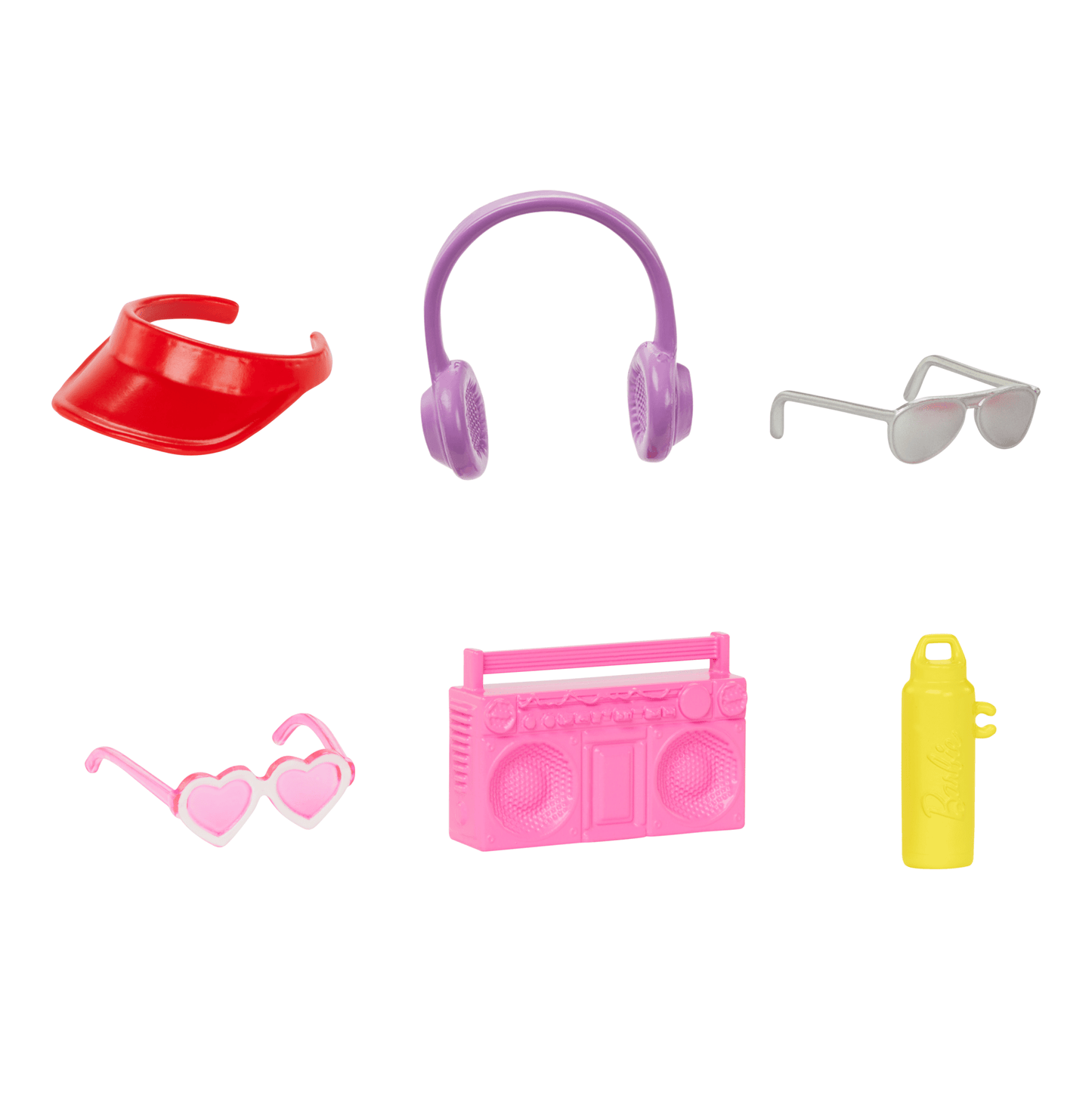 Barbie Fashionistas 2 Doll & 6 Accessories Set, Roller-Skating Theme, 65th Anniversary