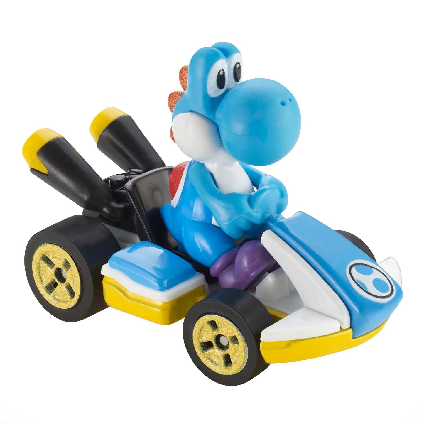 Hot Wheels Mario Kart Vehículo de Juguete Yoshi Azul Claro Estándar Kart